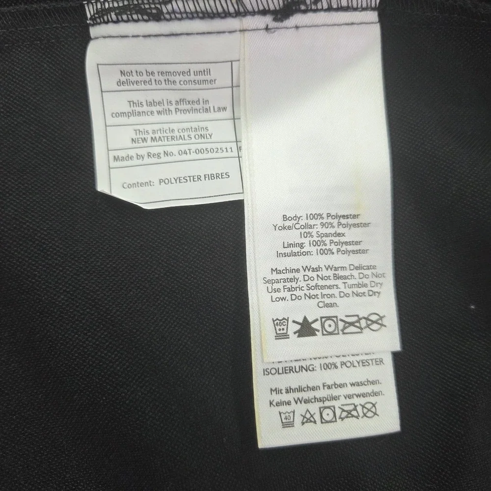 Eddie Bauer Puffer Vest Womens Medium Black Blue Digital Camo Hybrid Quilted Zip